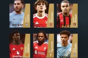 PFA年度最佳年轻球员候选：谢尔基、道曼、恩古莫哈、梅努等6人配图
