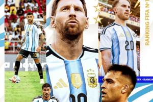 三队各还有一场！西班牙法国未赢，阿根廷取胜后FIFA第一优势扩大配图